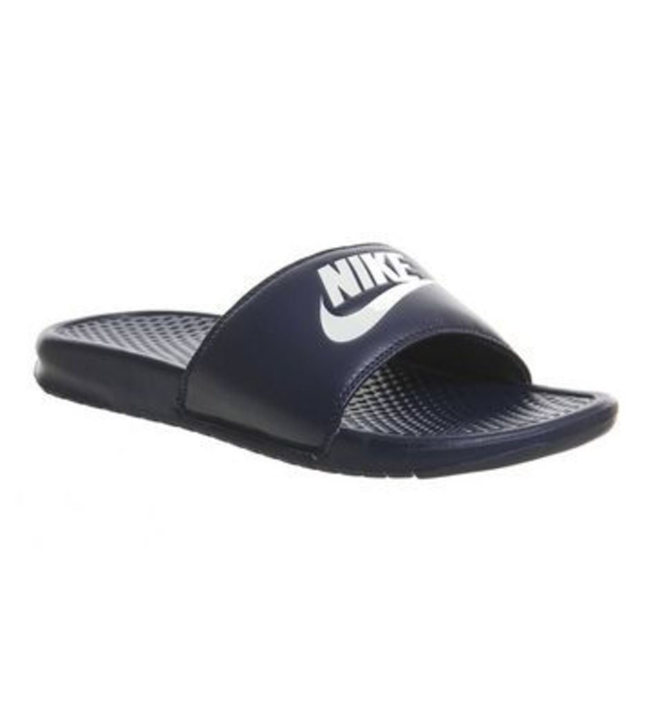 Nike Benassi Slide MIDNIGHT NAVY WINDCHILL,Blue,Black