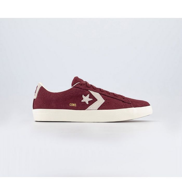 Cons Pl Vulc Pro Suede Trainers Cherry Vision Egret,Red