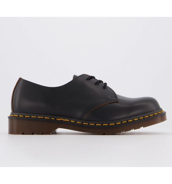 Vintage 3 Eye Shoes Black Quillon Leather,Black