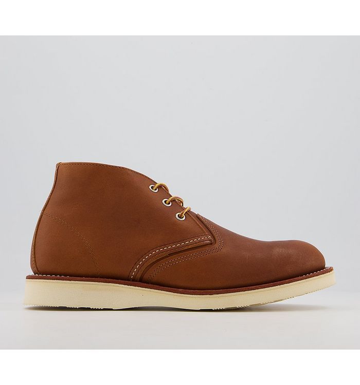 Work Chukka Boots Tan Leather,Brown