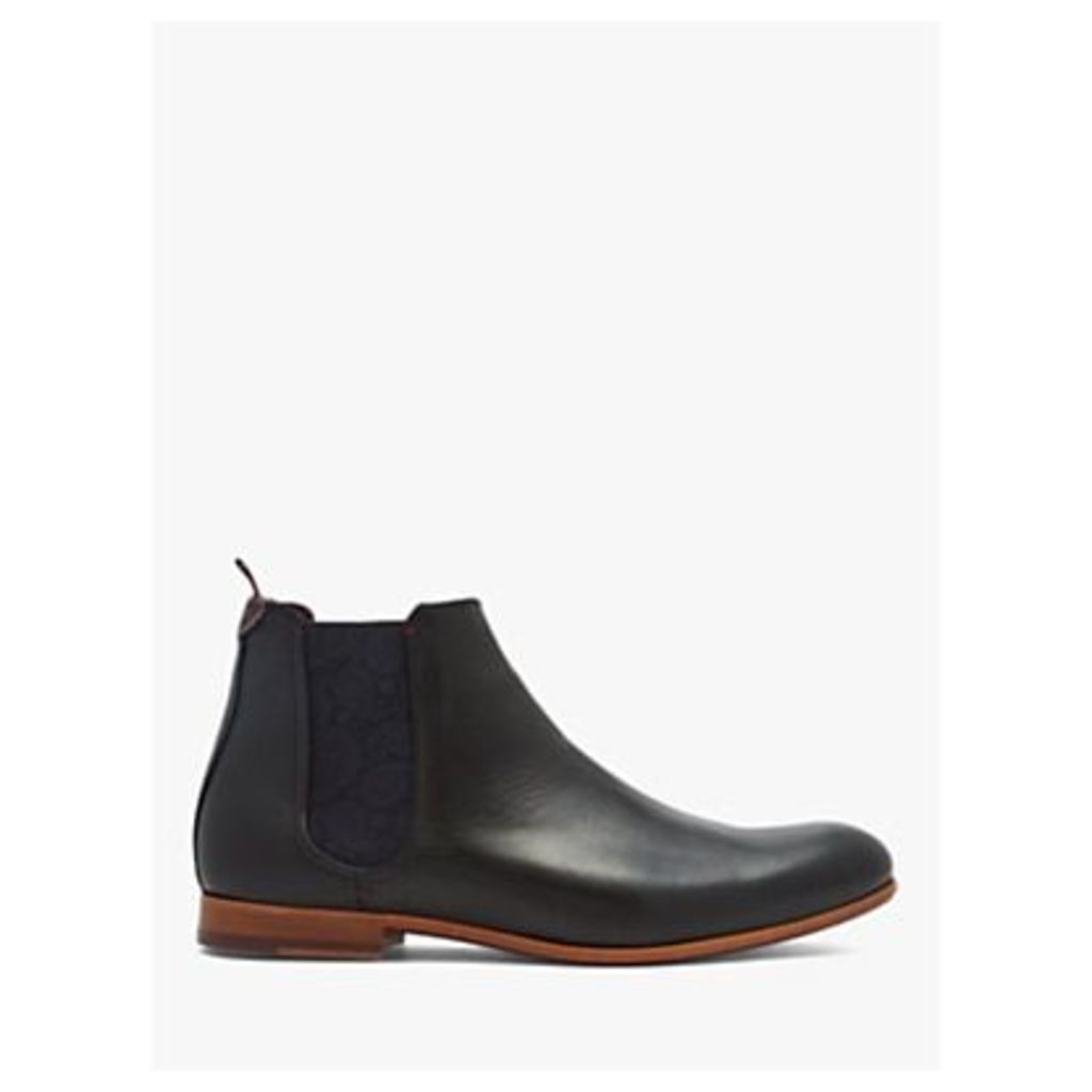 Ted Baker Whron Paisley Chelsea Boots, Black