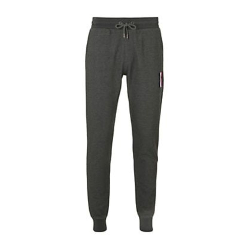 Tommy Hilfiger Embroidered Crest Drawstring Joggers, Charcoal Heather
